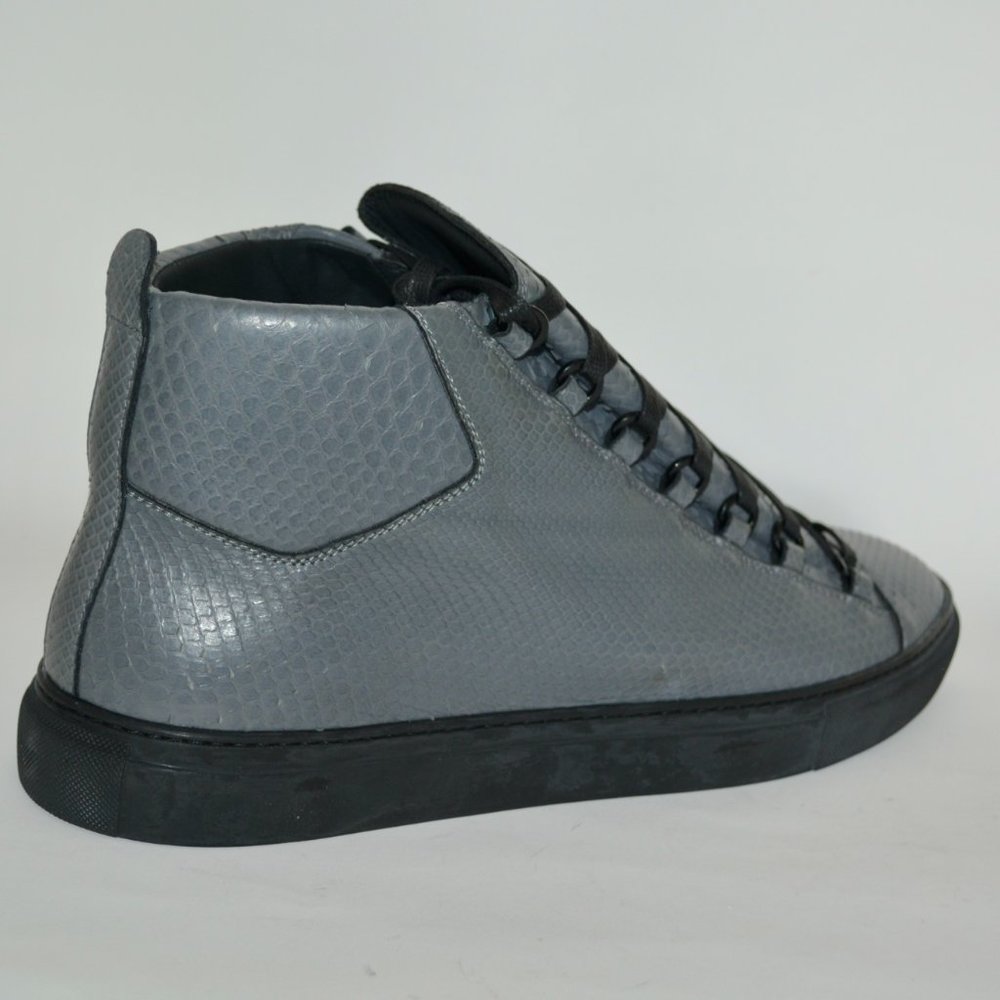 NEW BALENCIAGA HITOP PYTHON LEATHER SNEAKERS US 15 EU 48 MENS - Picture 3 of 6